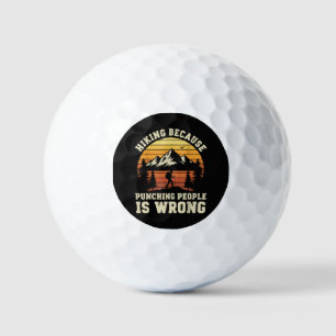 Hiking Outdoor Funny Hiker Golf Balls