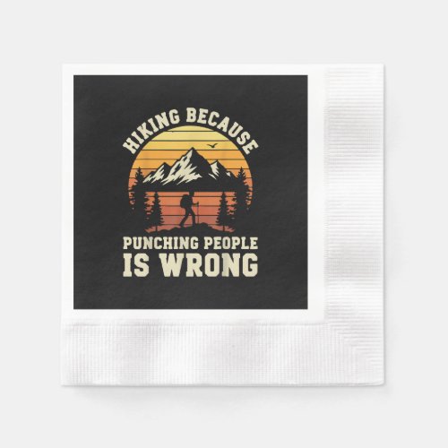 Hiking Outdoor Funny Hiker Napkins