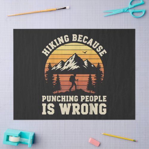 Hiking Outdoor Funny Hiker Tissue Paper