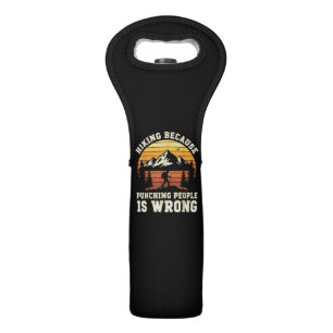 Hiking Outdoor Funny Hiker Wine Bag