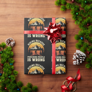 Hiking Outdoor Funny Hiker Wrapping Paper