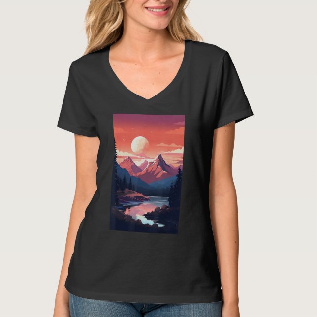 Hiking outdoor mountain T-Shirt (Front)