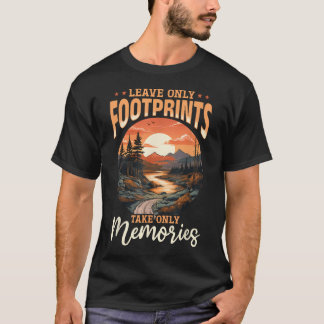 Hiking Outdoors Hike Mountains - Leave Only T-Shirt