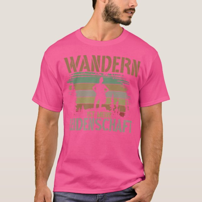 Hiking Passion Mountain Climbing Mountaineering Ou T-Shirt (Front)
