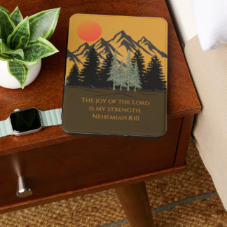 Hiking Pine Tree Forest Mountain & Bible Verse Kindle Cover