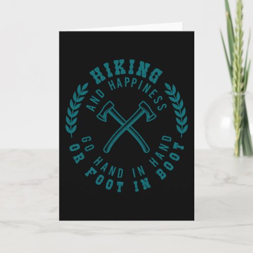 HIKING QUOTE Funny Hiking Hikers Wanderer Card