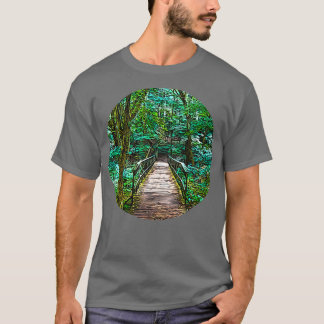 Hiking Radnor Lake Bridge T-Shirt