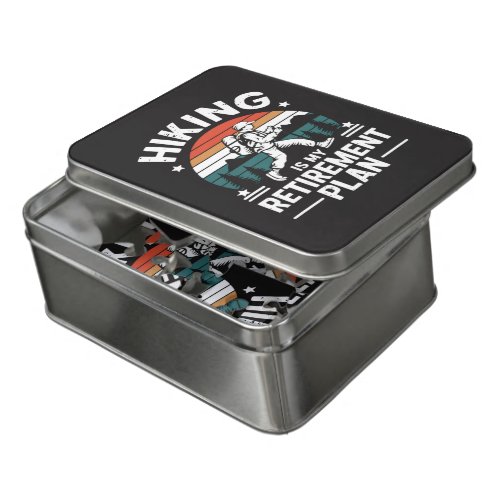 Hiking Retirement Plan Funny Saying Jigsaw Puzzle