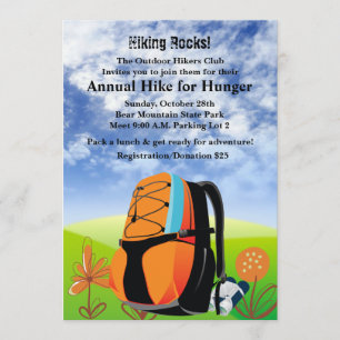 Hiking Rocks - Invitation