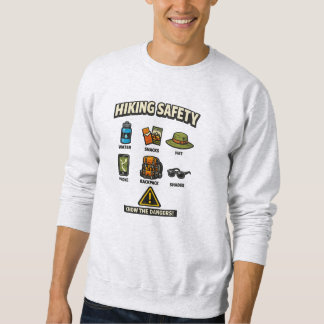 Hiking Safety wte Men's sweatshirt