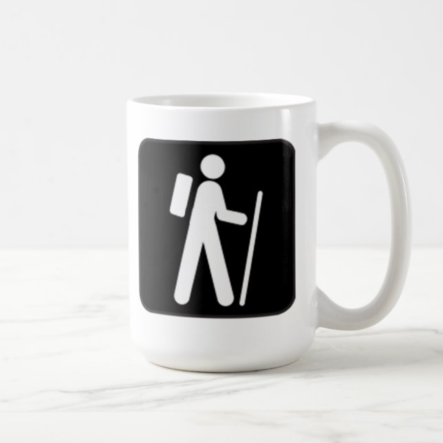Hiking Sign Coffee Mug (Right)