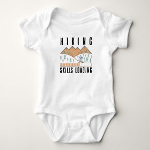 Hiking Skills Loading - Cute Traveler - Camping Baby Bodysuit
