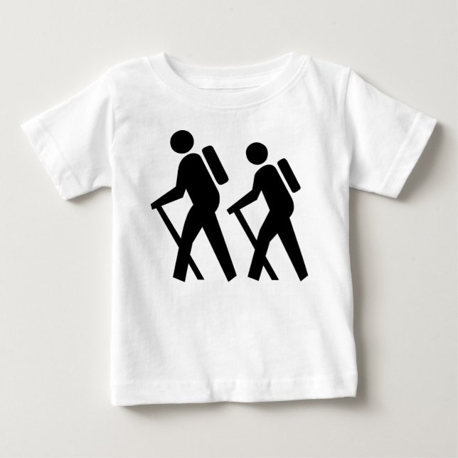 Hiking Symbol Baby T-Shirt (Front)
