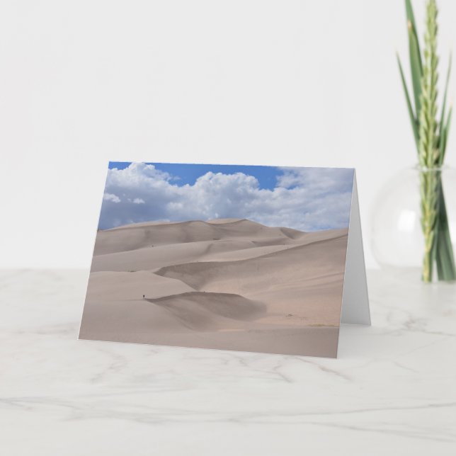 Hiking the Great Sand Dunes, Colorado Card (Front)