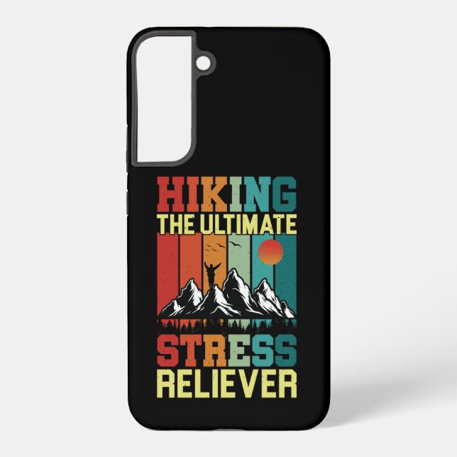 HIKING the ULTIMATE STRESS RELIEVER, Hiking Lovers Samsung Galaxy Case (Back)
