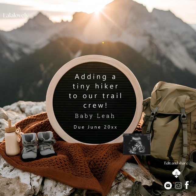 Hiking Themed Pregnancy Announcement (Creator Uploaded)