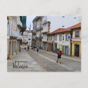 Hiking through Europe- Valenca, Portugal Postcard
