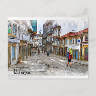 Hiking through Europe- Valenca, Portugal Postcard