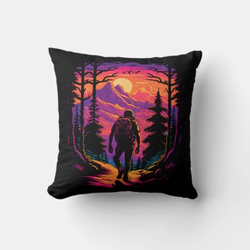 Hiking Throw Pillow