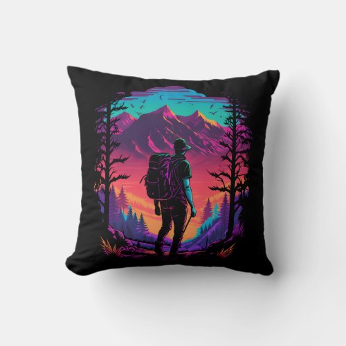 Hiking Throw Pillow