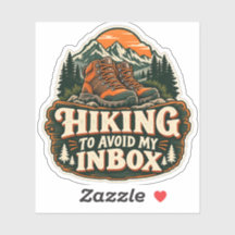 Hiking to Avoid My Inbox Sticker