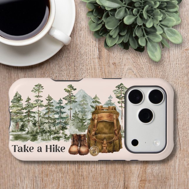 Hiking to Mountain Outdoor Case-Mate iPhone Case (Close up)