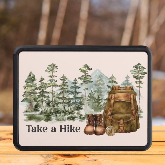 Hiking to Mountain Outdoor Hitch Cover (In situ outdoor)
