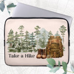 Hiking to Mountain Outdoor Laptop Sleeve<br><div class="desc">This Hiking to Mountain Outdoor laptop sleeve features forest and mountain watercolor illustration all in a trendy style. Perfect for your new nature theme collection. And also great as gift for nature lovers,  hikers,  campers,  and environmentalists.</div>