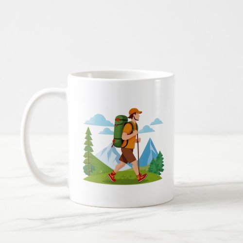 Hiking Trail Blazer Personalize Name Encouragement Coffee Mug