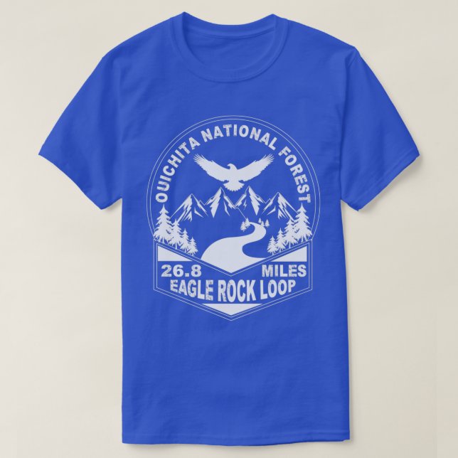 Hiking Trail Eagle Rock Loop Ouachita National For T-Shirt (Design Front)