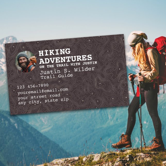 Hiking Trail Guide Business Card (Creator Uploaded)