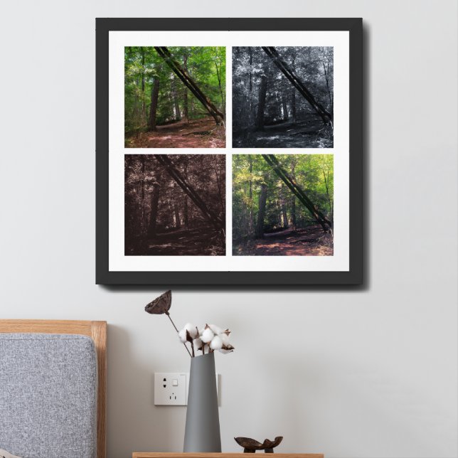 Hiking Trail in Four Expressions Framed Art (Bedside)