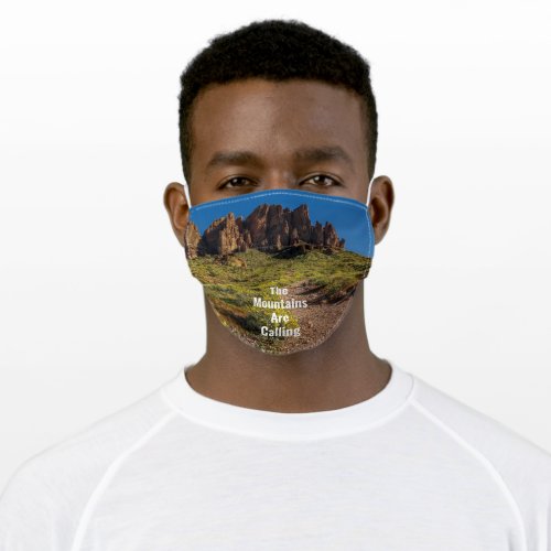 Hiking Trail Superstition Mountains Spring Arizona Adult Cloth Face Mask