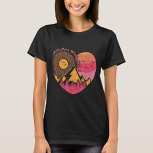 Hiking trekking hike more worry less  T-Shirt