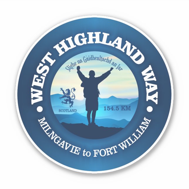 Hiking (West Highland Way) Sticker (Front)