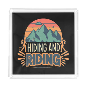 Hiking Where Journeys Become Adventures Acrylic Tray