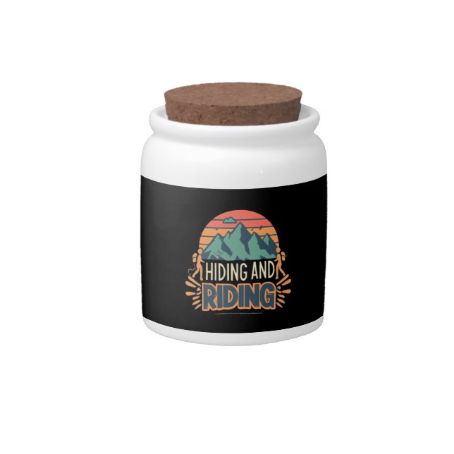 Hiking Where Journeys Become Adventures Candy Jar (Front)