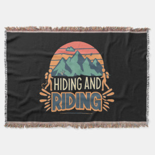 Hiking Where Journeys Become Adventures Throw Blanket