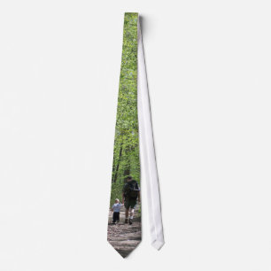 Hiking with Daddy Neck Tie