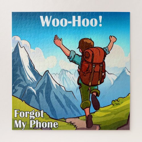 Hiking Woo_Hoo Forgot My Phone Jigsaw Puzzle
