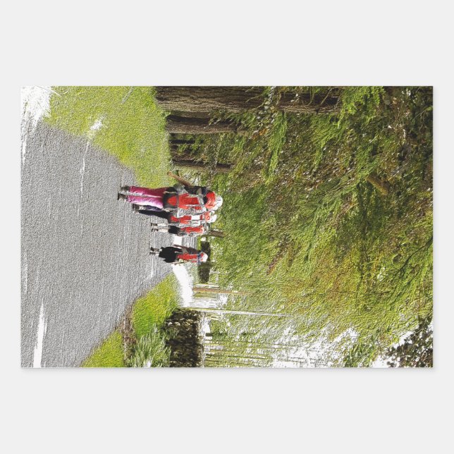 HIKING WRAPPING PAPER SHEETS (Front)