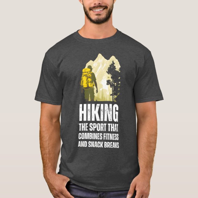 Hikinghe Sporthat Combines Fitness And Snack famil T-Shirt (Front)