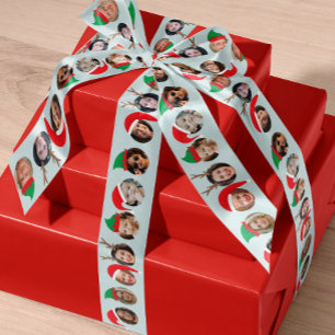 Hilarious 10 People in Christmas Hats Holiday Gift Satin Ribbon