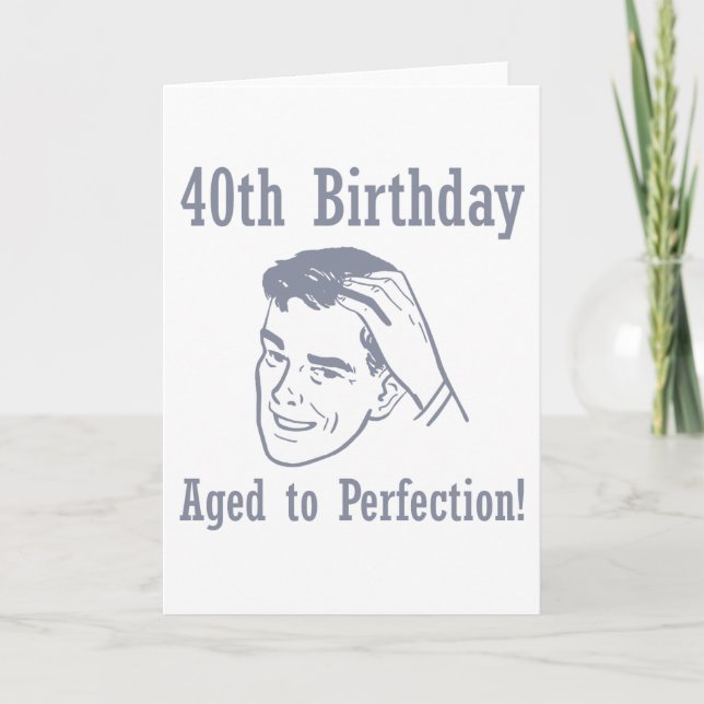 Hilarious 40th Birthday Gifts Card (Front)