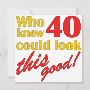 HIlarious 40th Birthday Party Invitations