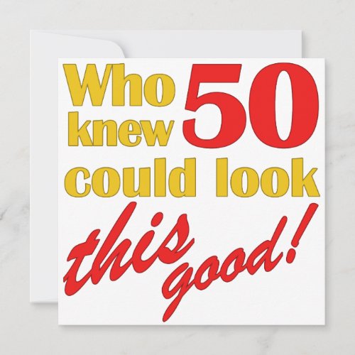 HIlarious 50th Birthday Party Invitations