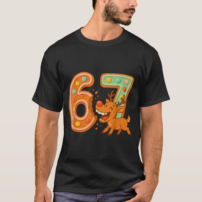 Hilarious 67 Christmas Cookies Rudolph Reindeer Jo T-Shirt (Front)
