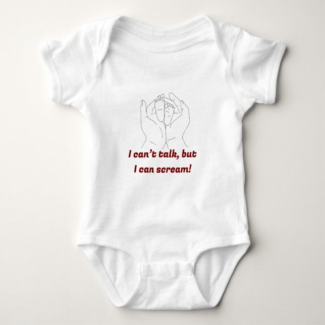 "Hilarious & Adorable: Customized Baby Bodysuit (Front)