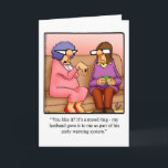 Hilarious  Anniversary Humor Greeting Card<br><div class="desc">Enjoy spreading the laughter with this hilarious happy anniversary greeting card by artist Bill Abbott; send some laughs along with your best wishes and love. Bill Abbott's cartoon "Spectickles" the internationally syndicated comic has also appeared in Hallmark U.K.,  Reader's Digest and other fine magazines!</div>