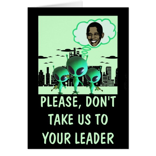 Hilarious anti Obama Cards (Front)